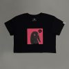 Abyss (Red) Women's Cropped Tee - Thumbnail Image 1