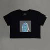 Automaton (Blue) Women's Cropped Tee - Thumbnail Image 1