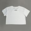 Sweet Rebel (Baby Blue) Women's Cropped Tee - Thumbnail Image 2