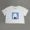 Rebellious Soul (Blue) Women's Cropped Tee - Thumbnail Image 2