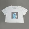 Automaton (Blue) Women's Cropped Tee - Thumbnail Image 2