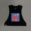 Jello (Red) Women's Cropped Cut-Off Tank - Thumbnail Image 1