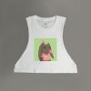 Sweet Rebel (Mint) Women's Cropped Cut-Off Tank - Thumbnail Image 1