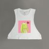 Jello (Green) Women's Cropped Cut-Off Tank - Thumbnail Image 1