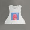 Jello (Red) Women's Cropped Cut-Off Tank - Thumbnail Image 2