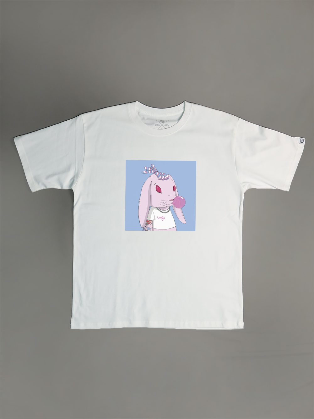 Sweet Rebel (Baby Blue) Oversized Tee - Image 1