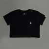 Musings Automaton Women’s Cropped Tee (Embroidered Front Detail w Back Print) - Thumbnail Image 6
