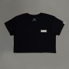 Automaton Women’s Cropped Tee (Embroidered Front Detail w Back Print) - Thumbnail Image 6