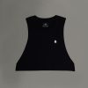 Musings Automaton Women’s Cropped Tank (Embroidered Front Detail w Back Print) - Thumbnail Image 1