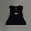 Automaton Women’s Cropped Tank (Embroidered Front Detail w Back Print) - Thumbnail Image 1