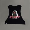 Musings Automaton Women’s Cropped Tank (Embroidered Front Detail w Back Print) - Thumbnail Image 2
