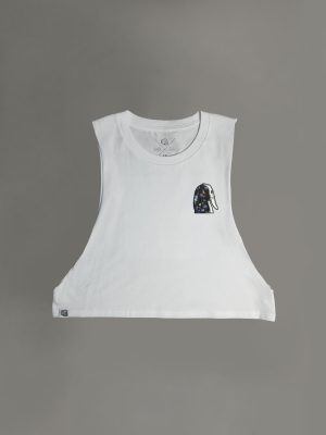 Embroidered Automaton Women’s Cropped Tank